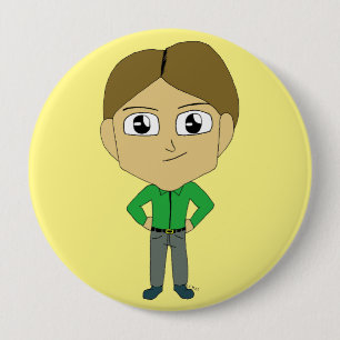 chibi 10 cm round badge