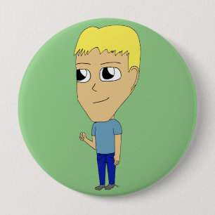 chibi 10 cm round badge