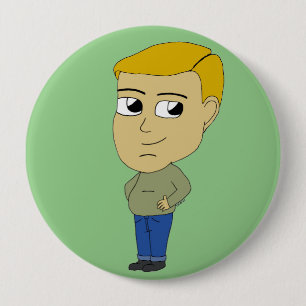 chibi 10 cm round badge