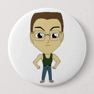chibi 10 cm round badge