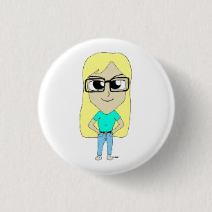 chibi  3 cm round badge