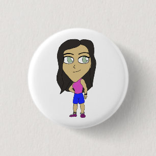 chibi  3 cm round badge