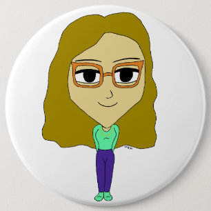 chibi   6 cm round badge