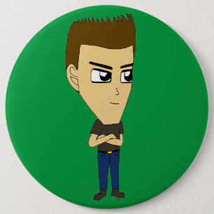 chibi    6 cm round badge