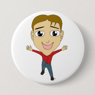 chibi   7.5 cm round badge