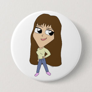 chibi 7.5 cm round badge