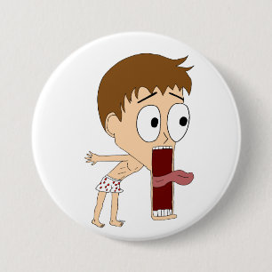 chibi  7.5 cm round badge