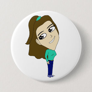 chibi    7.5 cm round badge