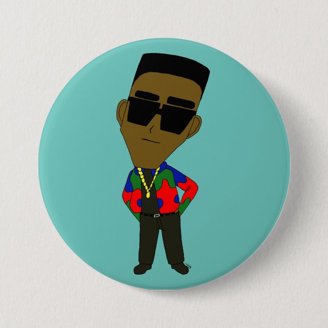 chibi  7.5 cm round badge (Front)