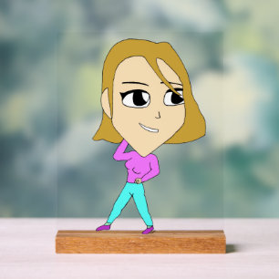chibi     acrylic sign