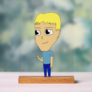 chibi acrylic sign