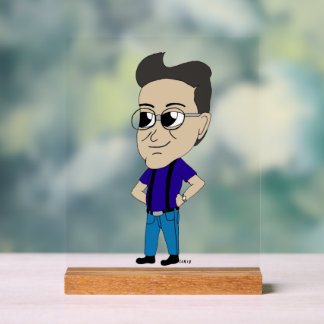 chibi acrylic sign