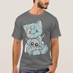 Chibi Anime Cat Kawaii Neko Goth Fairy Kei Kitten T-Shirt