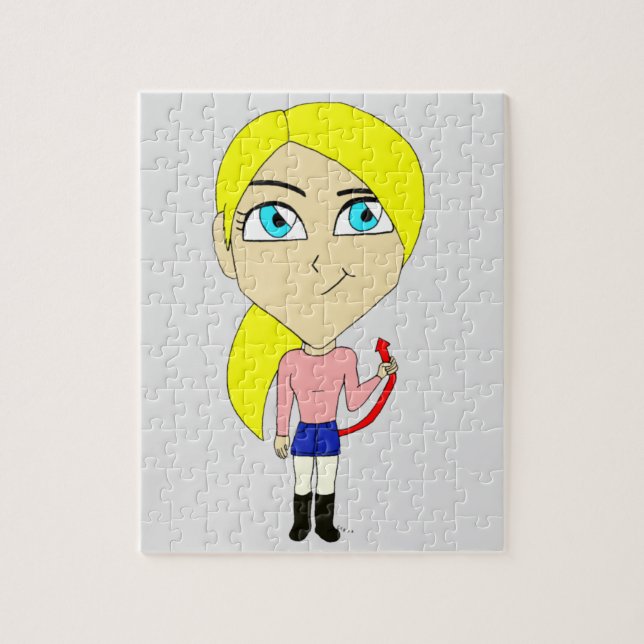 chibi "bad" girl jigsaw puzzle (Vertical)