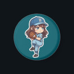 Chibi Baseball 2026 Edition - Pitcher Set Magnet<br><div class="desc">The calm before the storm. Captured in the 'Set' position, this Chibi pitcher exhibits a cold, focused stare that any batter would find intimidating. The first step in a masterful pitching sequence. Brighten up your baseball player, breakroom fridge, or any magnetic surface with our Chibi Baseball 2026 Edition series! These...</div>