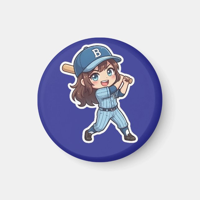 Chibi Baseball Edition - Power Swing Magnet (Front)