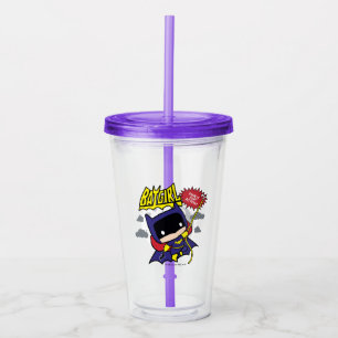 Chibi Batgirl Ready For Action Acrylic Tumbler