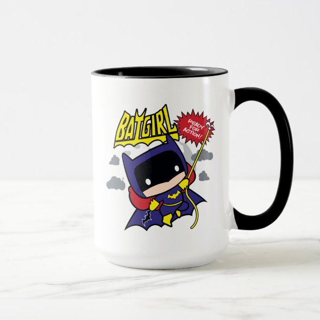 Chibi Batgirl Ready For Action Mug (Right)