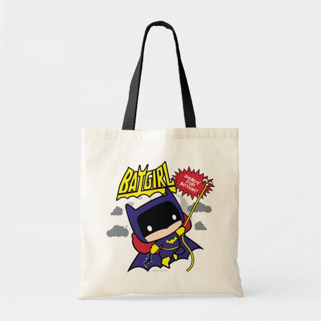 Chibi Batgirl Ready For Action Tote Bag (Front)