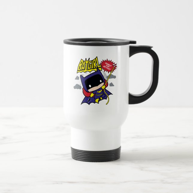 Chibi Batgirl Ready For Action Travel Mug (Right)