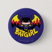 Chibi Batgirl With Gotham Skyline & Logo