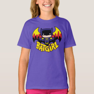 Chibi Batgirl With Gotham Skyline & Logo T-Shirt