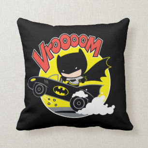 Chibi Batman In The Batmobile Cushion