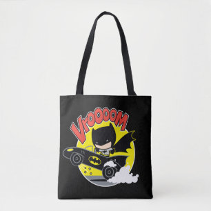 Chibi Batman In The Batmobile Tote Bag