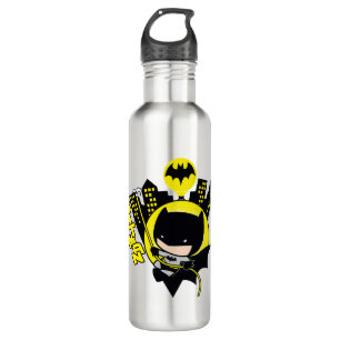 Chibi Batman Scaling The City 710 Ml Water Bottle