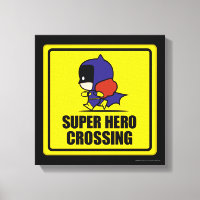 Chibi Batwoman Super Hero Crossing Sign