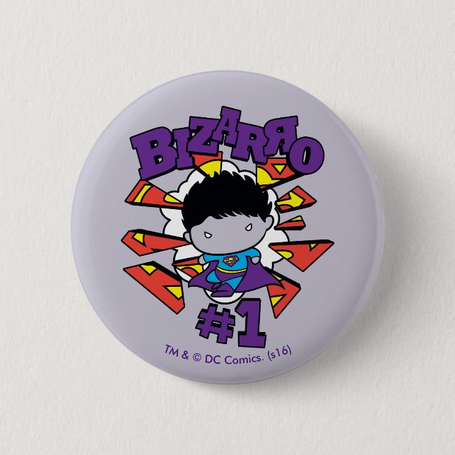 Chibi Bizarro #1 6 Cm Round Badge (Front)
