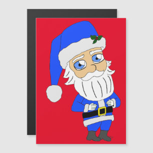 Chibi Blue Suit Santa