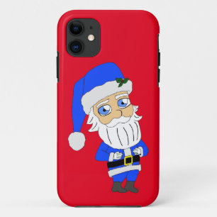 Chibi Blue Suit Santa Case-Mate iPhone Case