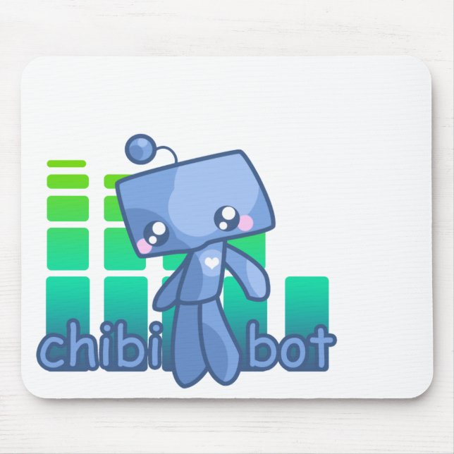 Chibi Bot Mouse Pad (Front)