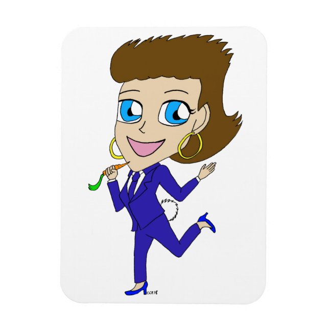 chibi bunny tail  magnet (Vertical)