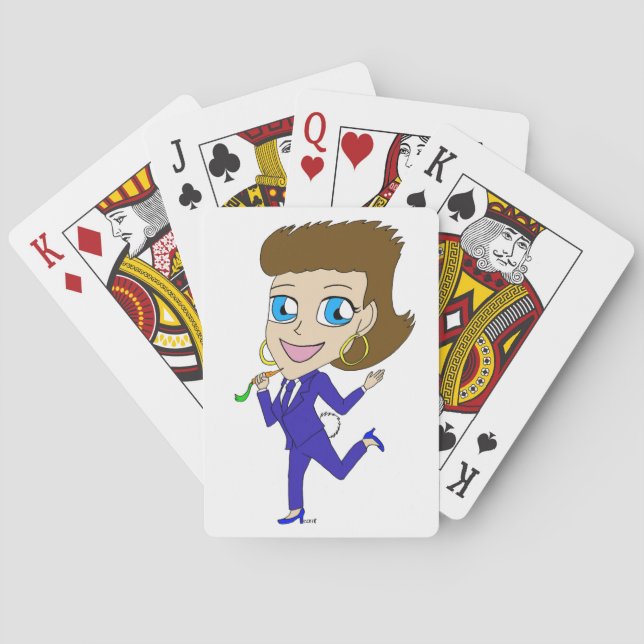 chibi bunny tail playing cards (Back)