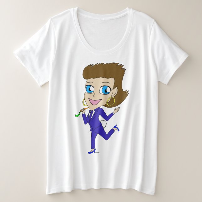 chibi bunny tail plus size T-Shirt (Design Front)