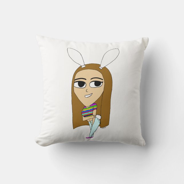 chibi bunnygirl  cushion (Front)