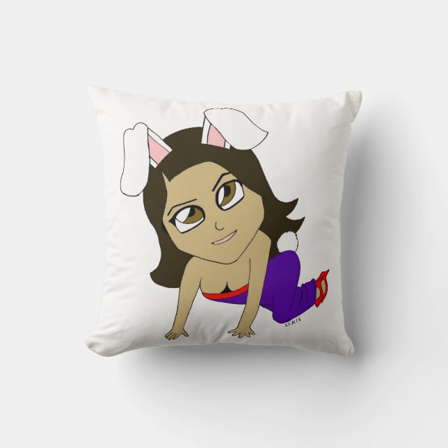 chibi bunnygirl  cushion (Front)