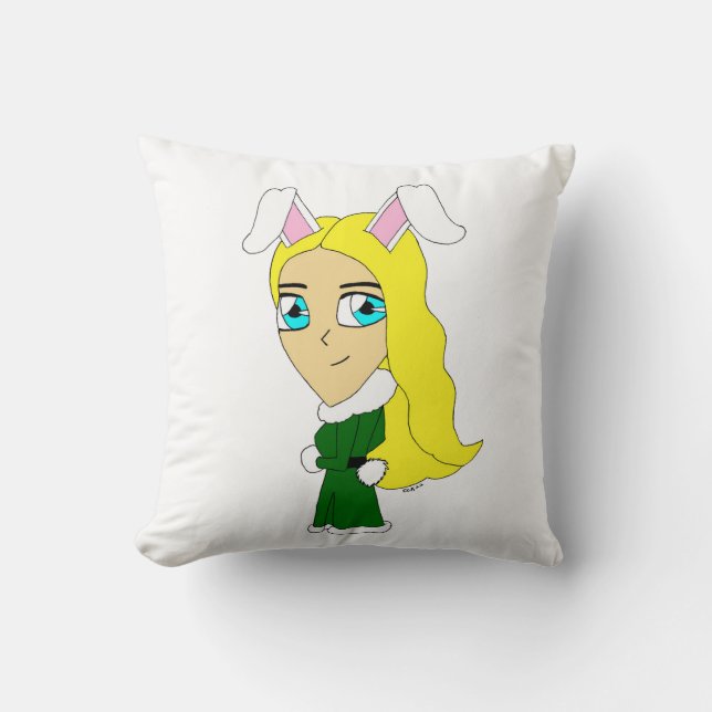 chibi bunnygirl  cushion (Front)