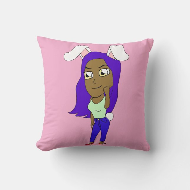 Chibi Bunnygirl Cushion (Front)