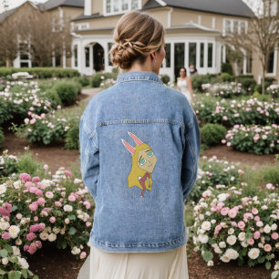 chibi bunnygirl denim jacket