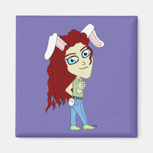Chibi Bunnygirl giving a thumbs up Magnet