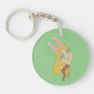 chibi bunnygirl key ring