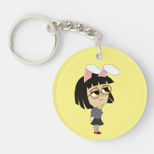 chibi bunnygirl  keychain