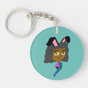 chibi bunnygirl  keychain