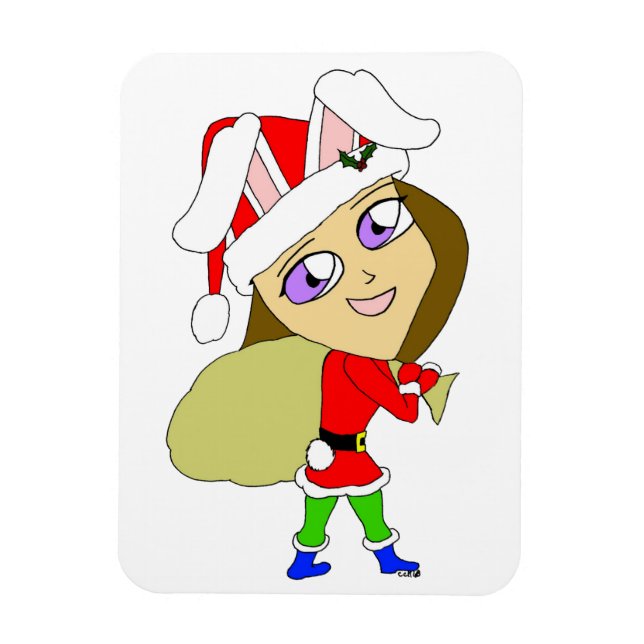 chibi bunnygirl    magnet (Vertical)