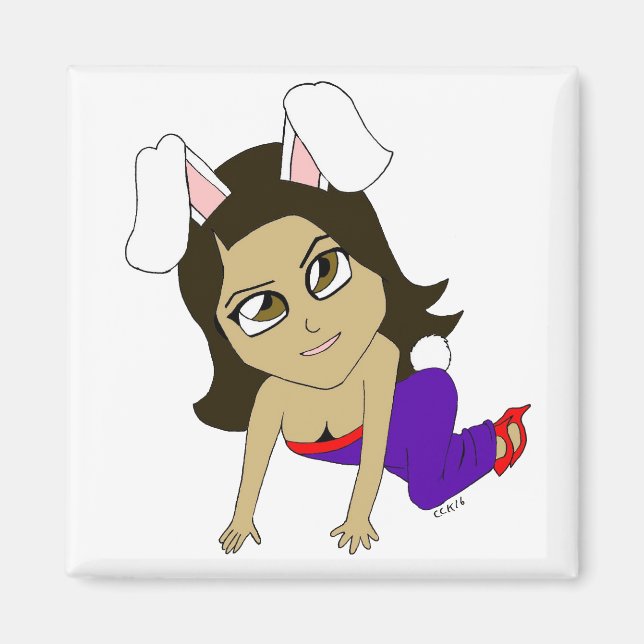 chibi bunnygirl  magnet (Front)