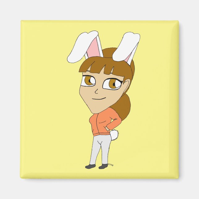 chibi bunnygirl  magnet (Front)