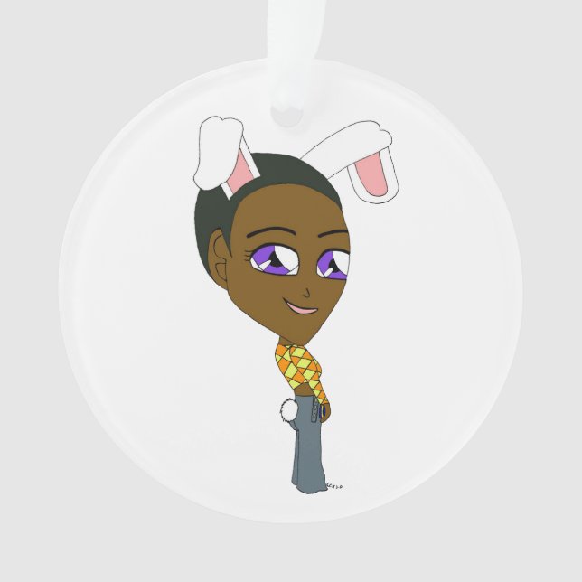chibi bunnygirl   ornament (Front)